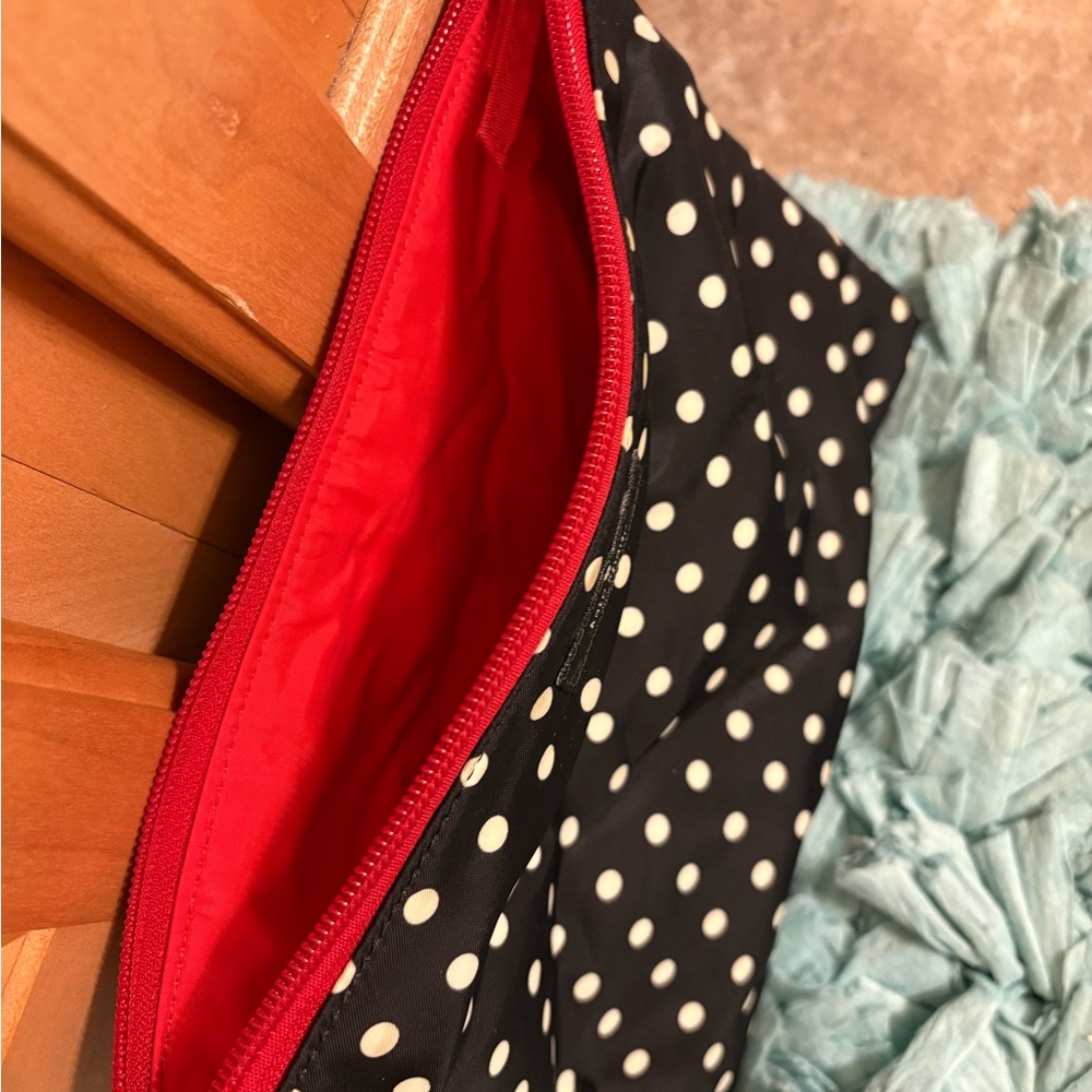 Kate Spade Black and White Polka Dot Pouch - Picture 2 of 2